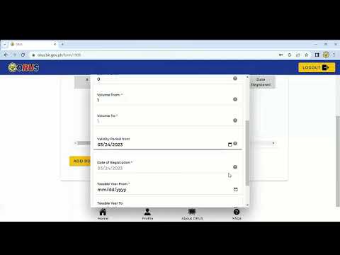 ORUS Step by Step on How to Register Books of Accounts - BIR