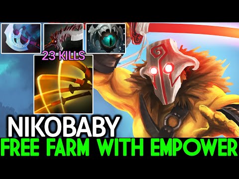NIKOBABY [Juggernaut] Free Farm with Empower Absolutely Crazy Plays Dota 2