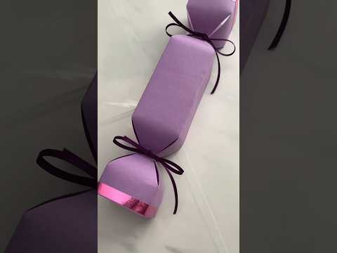 Candy-Shaped Favor Boxes 🎁#favorbox #giftbox #diy #wrapping #candyshapedbox #candy #shorts #craft