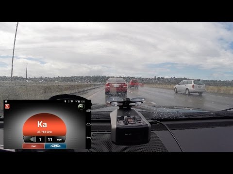 Cobra DSP 9200 BT and iRadar vs 33.8 CO