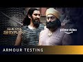 CHHATRAPATI SHIVAJI MAHARAJ TESTING THE ARMOUR ON HIMSELF Sherr Shivraaj Amazon Prime Video