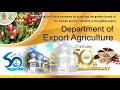 50 Th Anniversary Of The Department Of Export Agriculture