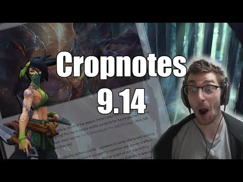 Cropnotes 9.14 League of Legends Patch Rundown/Discussion