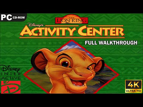 Disney's The Lion King Activity Center [PC]  -  Full Walkthrough - 4K 60 FPS UHD - No Commentary.