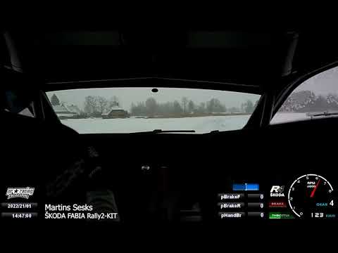 Skoda Fabia R4 Rally2-KIT testing by Martins SESKS.