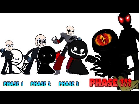 FNF comparison Battle Vs. eteled & Bob Onslaught - ALL Phases of fnf Friday Night Funkin Animation