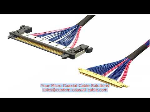 coax to coax connector 2574-0503 40 awg micro coax cable ODM vision-system micro-coax cable Indonesi