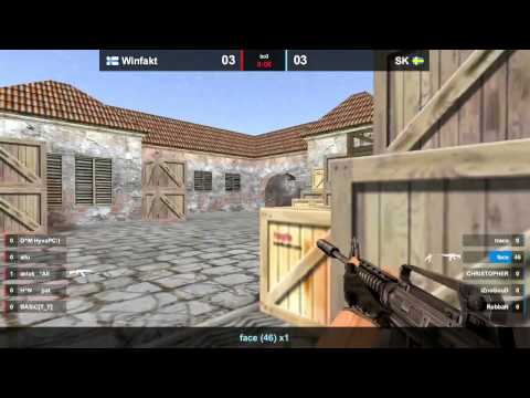 CS 1.6: Copenhagen Games 2012 semi-final SK vs WinFakt epic defuse de_mirage
