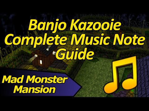 How to Collect All Music Notes on Mad Monster Mansion - Banjo Kazooie Complete Music Note Guide