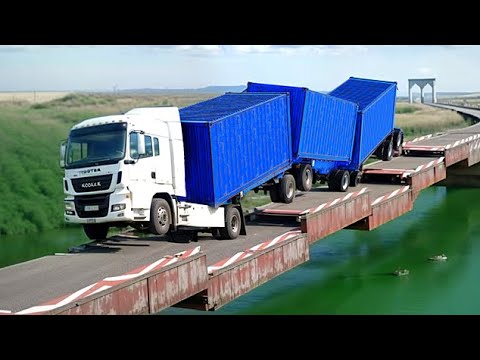 Cars vs Trembling Bridge Challenge in BeamNG Drive!