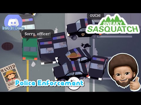 Sneaky Sasquatch Fun - Police Enforcement | How to have lot of police chasing you [Dinsun Video]