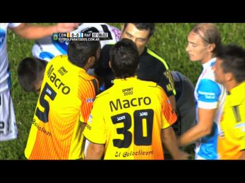 La expulsión de Romero. Crucero del Norte 0 - Atl. Rafaela 0. Fecha 9. Primera División 2015. FPT