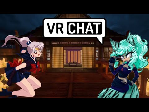 Sailor Peace Meets Rosaria at the Hot Springs - VRChat