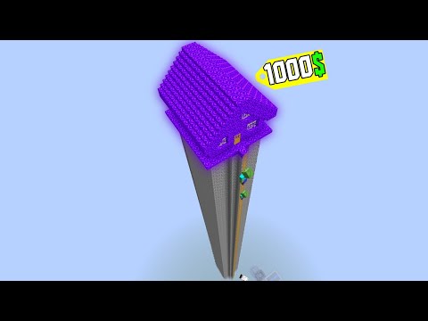 1000$ GİZLİ UZAY PORTAL EV - Minecraft