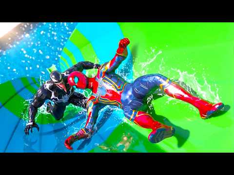 SUPERHEROES VS TEAM VENOM CHALLENGE | GTA 5