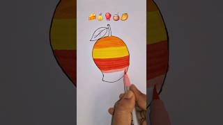 Creative Mango Art 🥭 #satisfying #coloring #art #relaxing #shorts #mango #summer