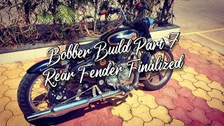 Bobber Build Part 7 | Royal Enfield Bullet Standard 350 | Rear Fender Finalized!