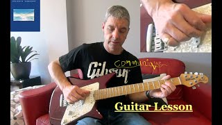 How To Play COMMUNIQUE - Dire Straits  (Mark Knopfler) Guitar Tutorial