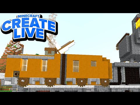 Endlich der Transportzug! Wir bauen die Bahn! - Minecraft CREATE LIVE #38