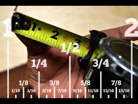 How to Read a Standard Tape Measure - The way I learned