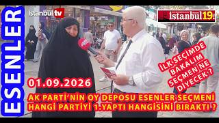 (WITH COUNTER) WHICH PARTY WILL THE PEOPLE OF ESENLER, AN AK PARTY STR