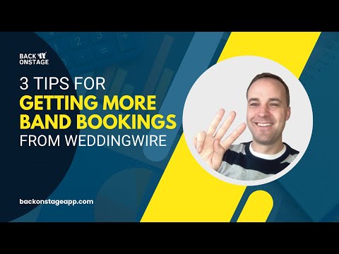 3 Tips For Getting More Band Bookings From WeddingWire