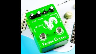 Video thumbnail for JOYO Voodoo Octave Fuzz & Octave Effect Pedal for Germanium Fuzz 60's Rock Effect by JOYO Direct