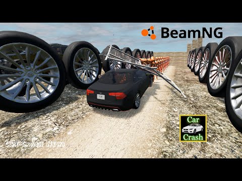 Сar vs dummy! Slow motion! Epic destruction #2-BeamNG Drive Car Crash News!