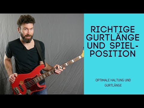 Posture and strap length - the correct posture and strap length for the bass