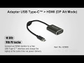 Delock Adapter 4K USB-C – HDMI/USB-C mit PD
