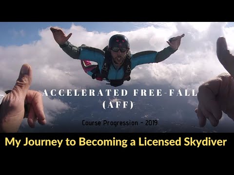 My Journey to Becoming a Licensed Skydiver (Accelerated freefall AFF Course Progression) 2019