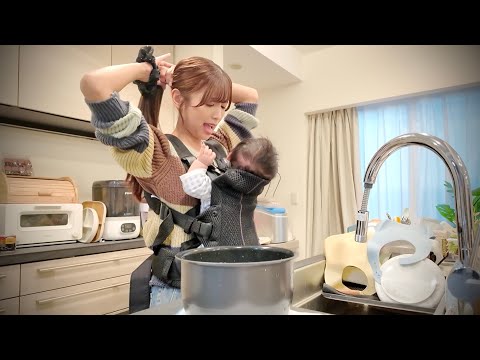 夫がいないワンオペ2人育児、初めての夜。