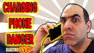 Cooked by a CHARGING CELLPHONE! ElectroBOOM Crew EXPOSED!!! (REUPLOAD of LATITY-004)