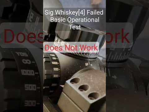 Sig Sauer Whiskey 6 | Rifle Scope Overview