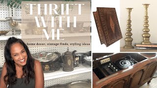Thrift With Me Home Decor 2022 | Haul + Vintage Finds + Styling Ideas