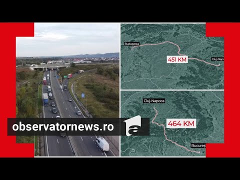 Experiment Observator: Unde ajungem mai repede din Cluj-Napoca, în Bucureşti sau în Budapesta