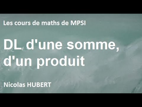 Somme et produit de DL