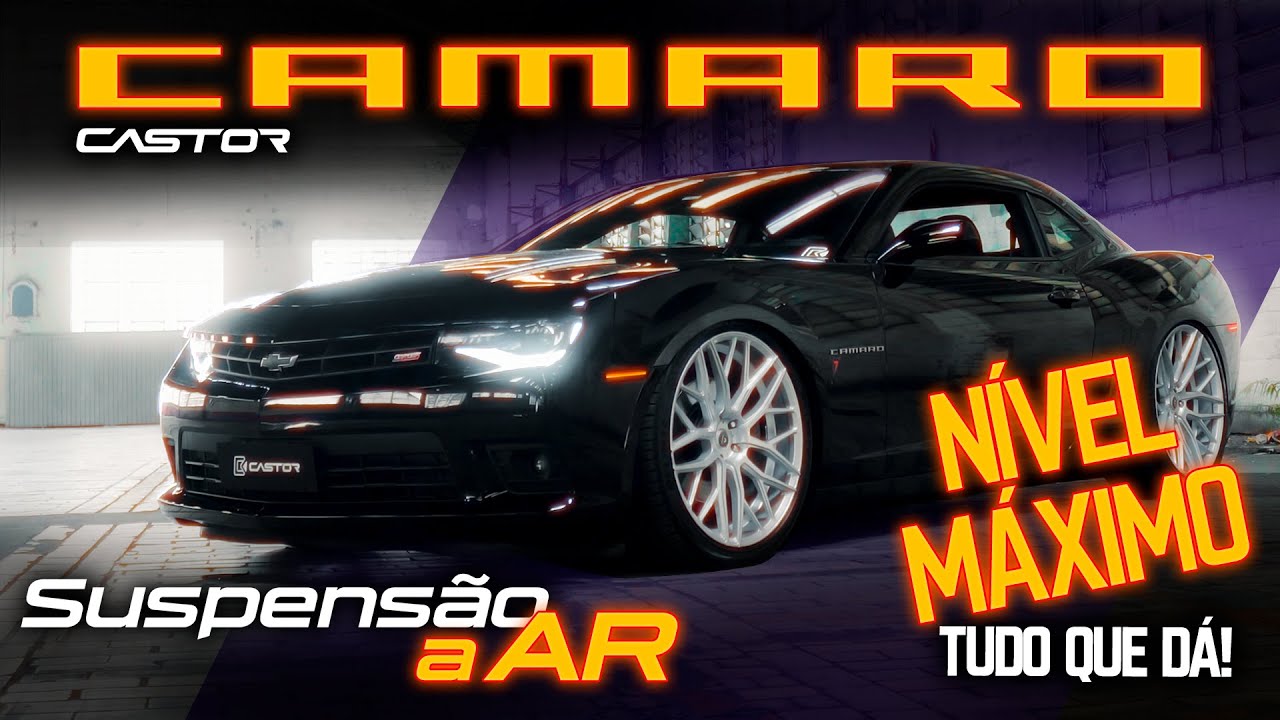 Camaro recebe Suspensão a Ar Castor "Nível Maximo"