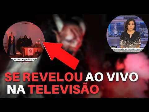NOTICIÁRIO DE TV INTERROMPIDO POR CERIMÔNIA DE ADORAÇÃO DO DIABO!