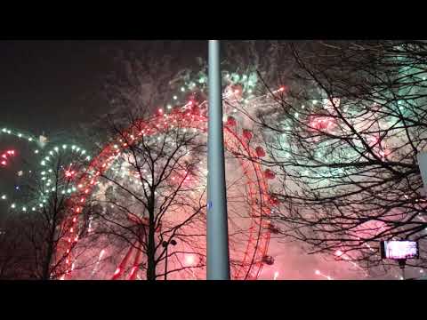 2020 New Year fireworks, London