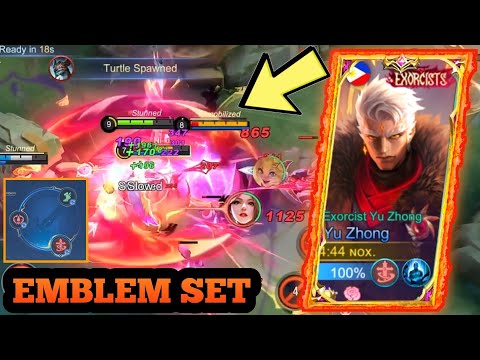 ML YU ZHONG EMBLEM AND BUILD NEW UPDATE 2023 TUTORIAL YU ZHONG