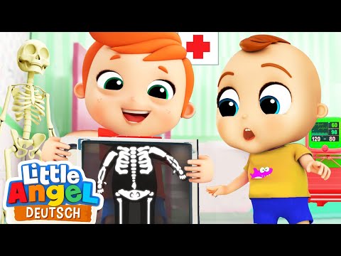 Mein Körper, der hat Knochen | Das Skelett | Kinderlieder mit Klein Joni | Little Angel Deutsch