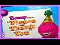 BARNEY SAYS PLEASE AND THANK YOU Read Aloud Storybook For Kids Children Adults