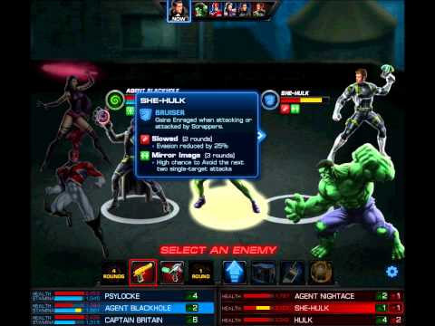 Marvel Avengers Alliance - Captain Britain and Psylocke
