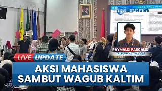 Kritik Janji Pendidikan Gratis, Wagub Kaltim Seno Aji Disambut Aksi Kartu Merah Mahasiswa