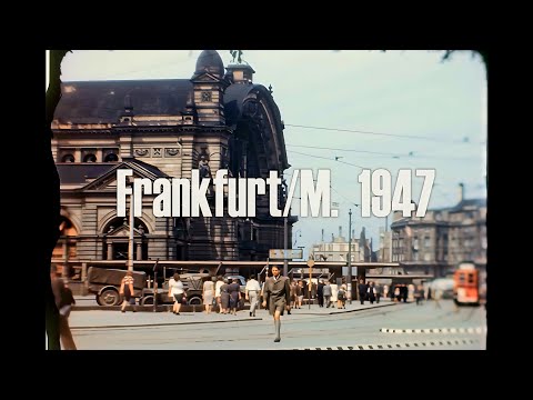 Frankfurt / M. 1947 - Bahnhofsviertel - around Central-Station - Westend - Eckenheim