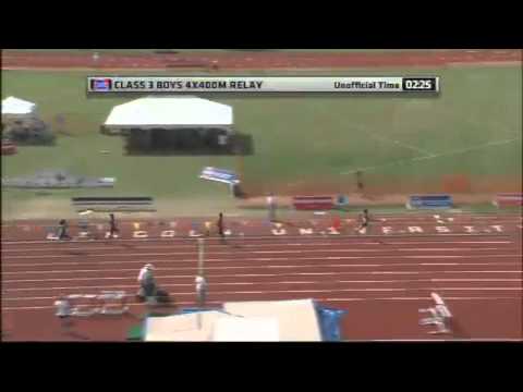 Cardinal Ritter breaks record in MSHSAA Boys Class 3 4X400 M Relay in 2012 MHSAA track