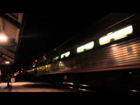 Amtrak 201 with Steel Bell in Dwight, IL 11/9/12