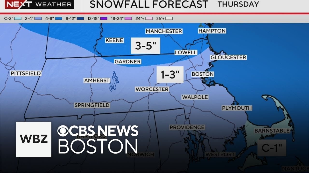 "Kitchen sink" storm hits Boston on Thursday; forecast shows more snow chances are coming