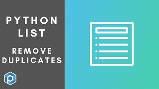 Python | Remove Duplicates From List